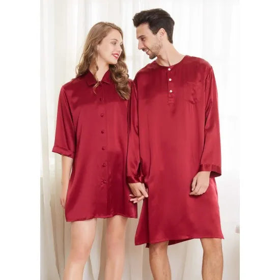 Silk Couple Nightshirts Rid