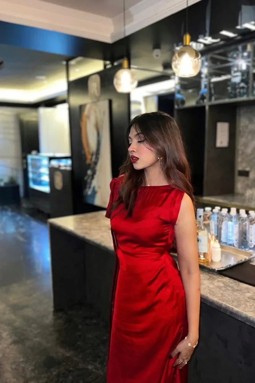 Maroon stylish bodycon