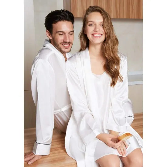 Multi Colors Luxury Silk Couple Robes Rid