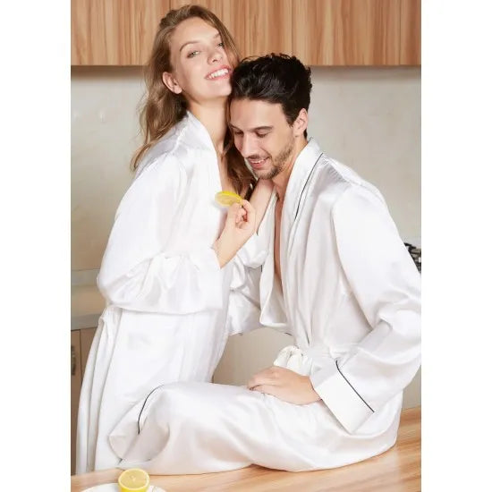 Multi Colors Luxury Silk Couple Robes Rid