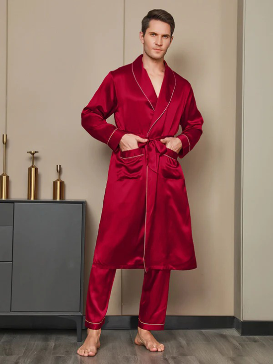 Silk Unique Couple Robe & Nightgown