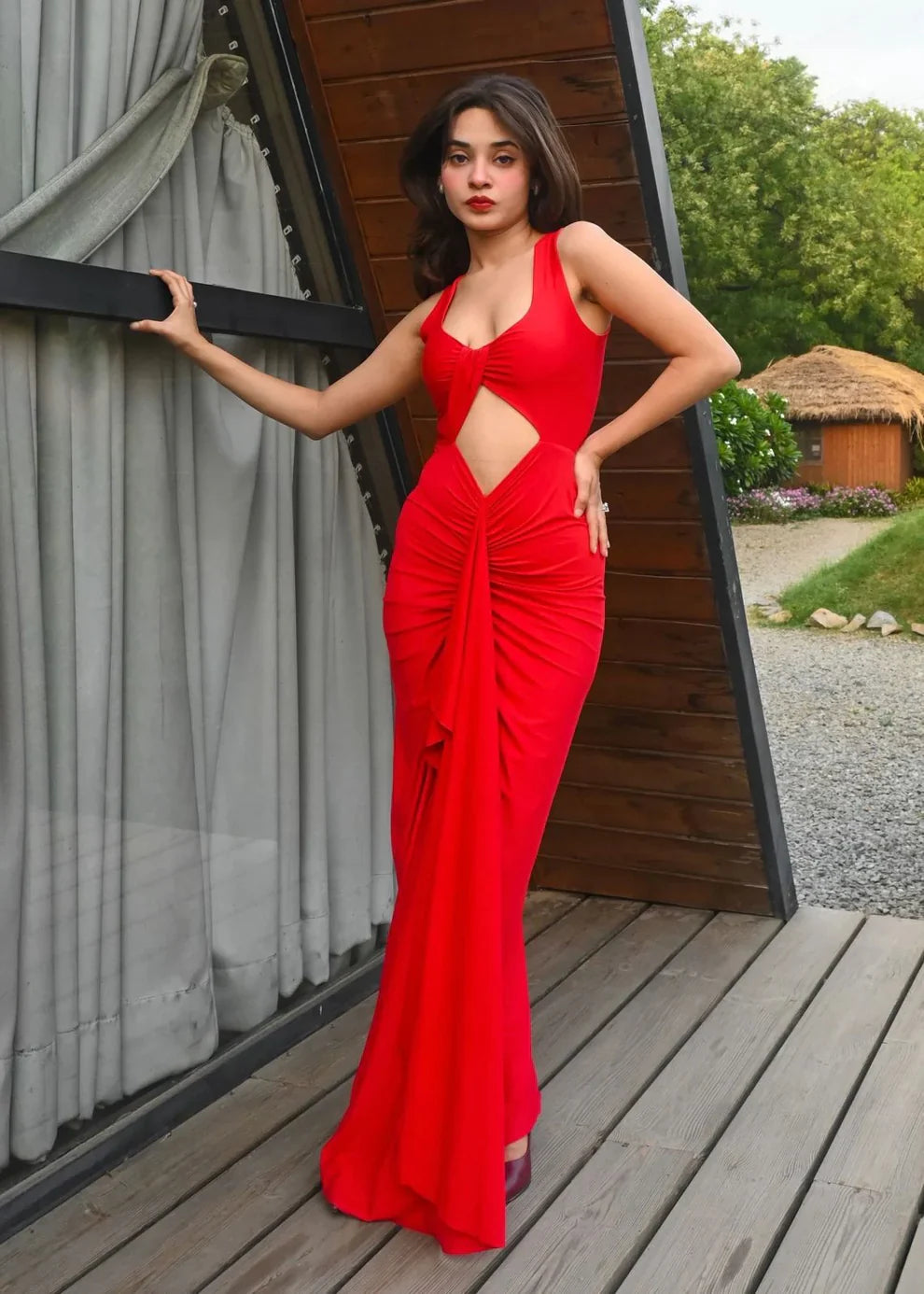 Red Hot Glamour Maxi Dress